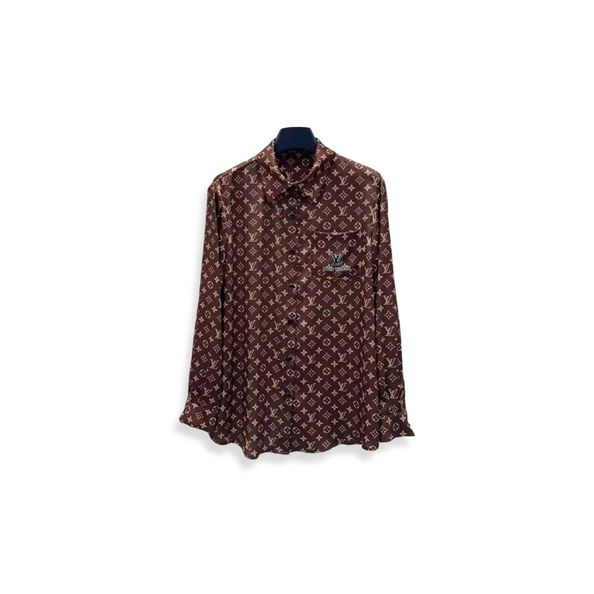 l0vis Vvtt0n monogram silk shirt 1ailbq